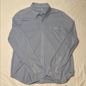 Tommy Bahama The San Lucio Stretch Light Blue Casual Dress Button-Down Shirt XL